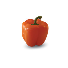 Pepper isolated on white background.