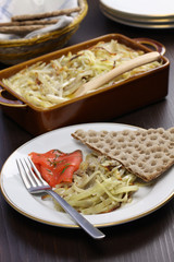 Janssons frestelse, Swedish potato gratin with sprat fillets