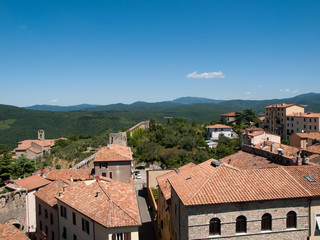 Fototapeta na wymiar View of Massa Marittima in Italy