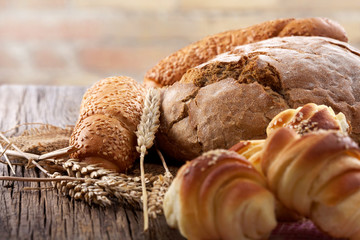 fresh rolls and bread