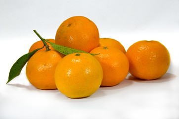 Several mandarins