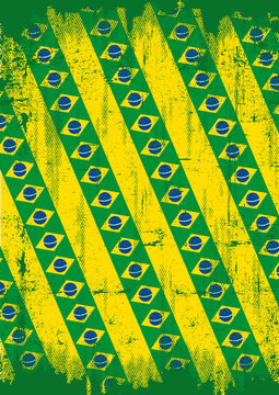 Grunge brazilian background