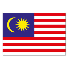 Malaysia Flagge Icon Button