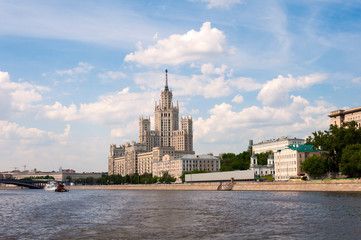 Moscow, Stalin-era building on Kotelnicheskaya Embankment