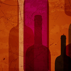 Vector Illustration of an Abstract Wine Background