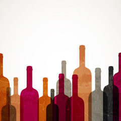 Vector Illustration of an Abstract Wine Background - 61482801