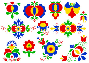 Moravian folk ornaments (South Moravia, Czech Republic)