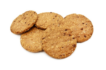 crackers  isolated on white