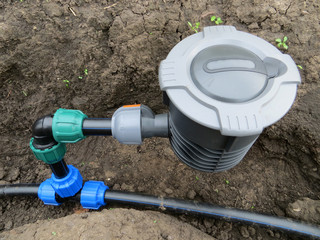 Installation of a modern advanced connecting point with aqua sto