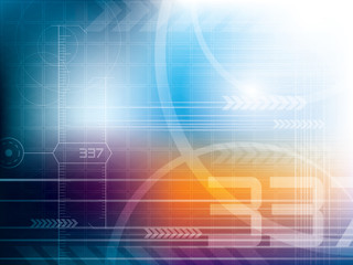 Fototapeta premium Abstract technology background