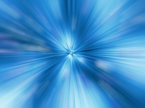 A Blue Color Design With A Burst.