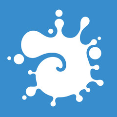 Splashing milk sign