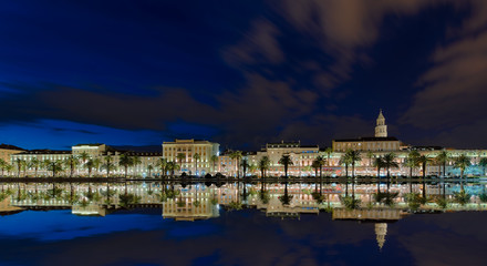 Fototapeta premium Split Kroatien Hafen Panorama