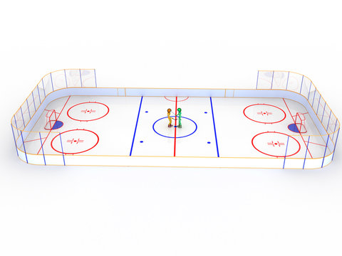 Hockey stadium with hockey  #12
