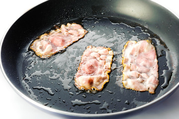 bacon in a pan