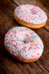 donut with colorful sprinkles