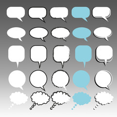 Communication Bubbles Collection of 25 different styles