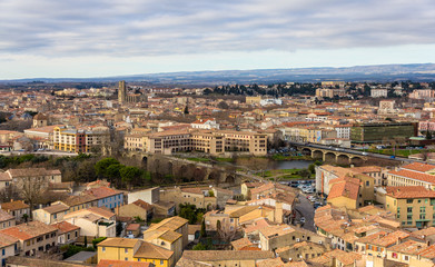 Fototapeta na wymiar Widok z twierdzy Carcassonne - Langwedocja, Francja