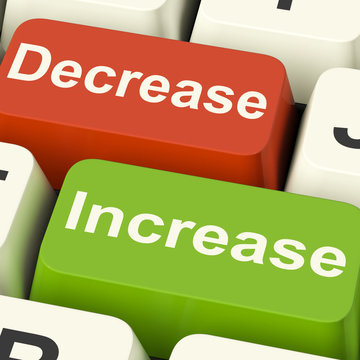Decrease Increase Keys Shows Decreasing Or Increasing