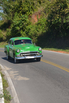 Classic oldtimer car in Cuba