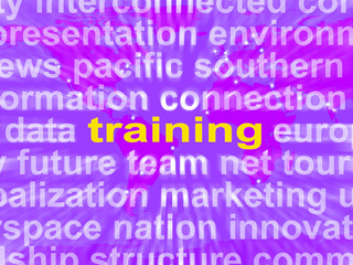 Training Word Cloud Means Education Development And Learning