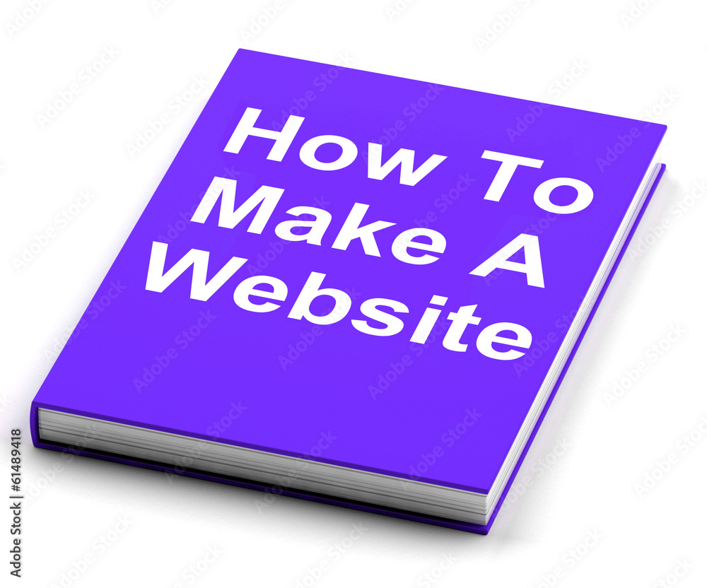 Poster how to make a website book shows web design