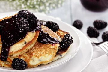Pancakes and Blackberries © Stephanie Frey
