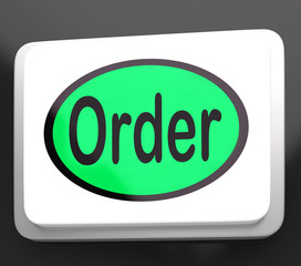 Order Button Shows Buying Online In Web Stores