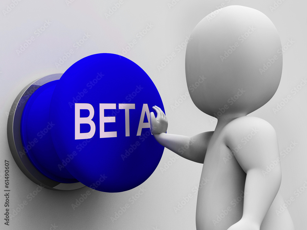 Poster beta button shows software trials and versions
