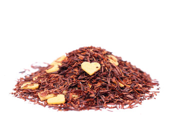 rooibos tea with chocolate hearts
