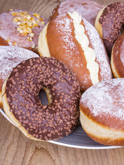 donuts on a platter