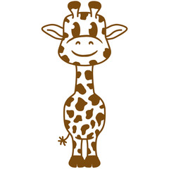 Süßes Niedliches Kleines Giraffen Baby Kind