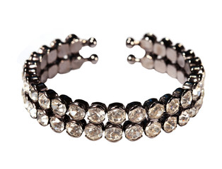 Bracelet bijouterie on the white background, isolated