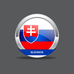Fototapeta premium Slovakia Flag Vector Icon