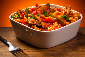 Stew - roasted meat and vegetables