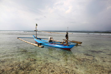 Naklejka na ściany i meble Indonesian Fishing Boat