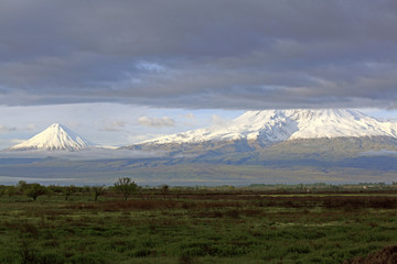 Ararat mountains - view from Armenia side