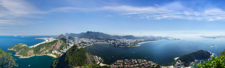 Fototapeta na wymiar Rio de Janeiro, Panorama, Ipanema, Copacabana