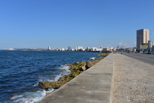View over Malecon, Havana, Cuba