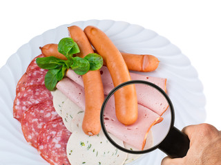 Lebensmittelkontrolle bei Wurst