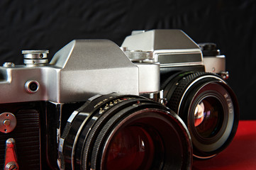 Two old film cameras