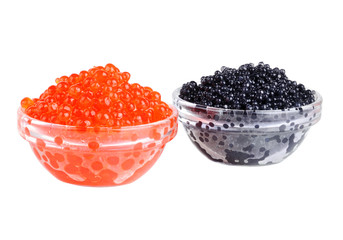 Black and red caviar