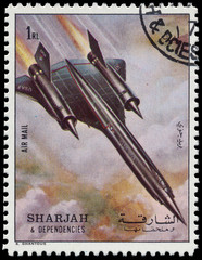 SHARJAH AND DEPENDENCIES - CIRCA 1972: stamp printed by Sharjah