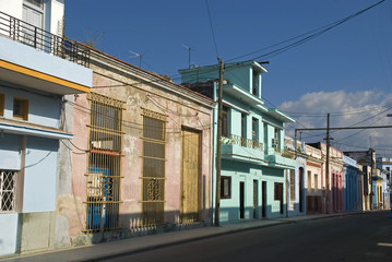 Obraz premium Old town scene in Regla, Havana, Cuba