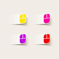 realistic design element: computer Mouse