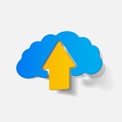 realistic design element: brain, arrow