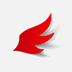 realistic design element: wing