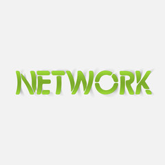 realistic design element: network