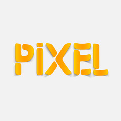 realistic design element: pixel
