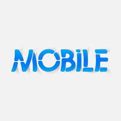 realistic design element: mobile